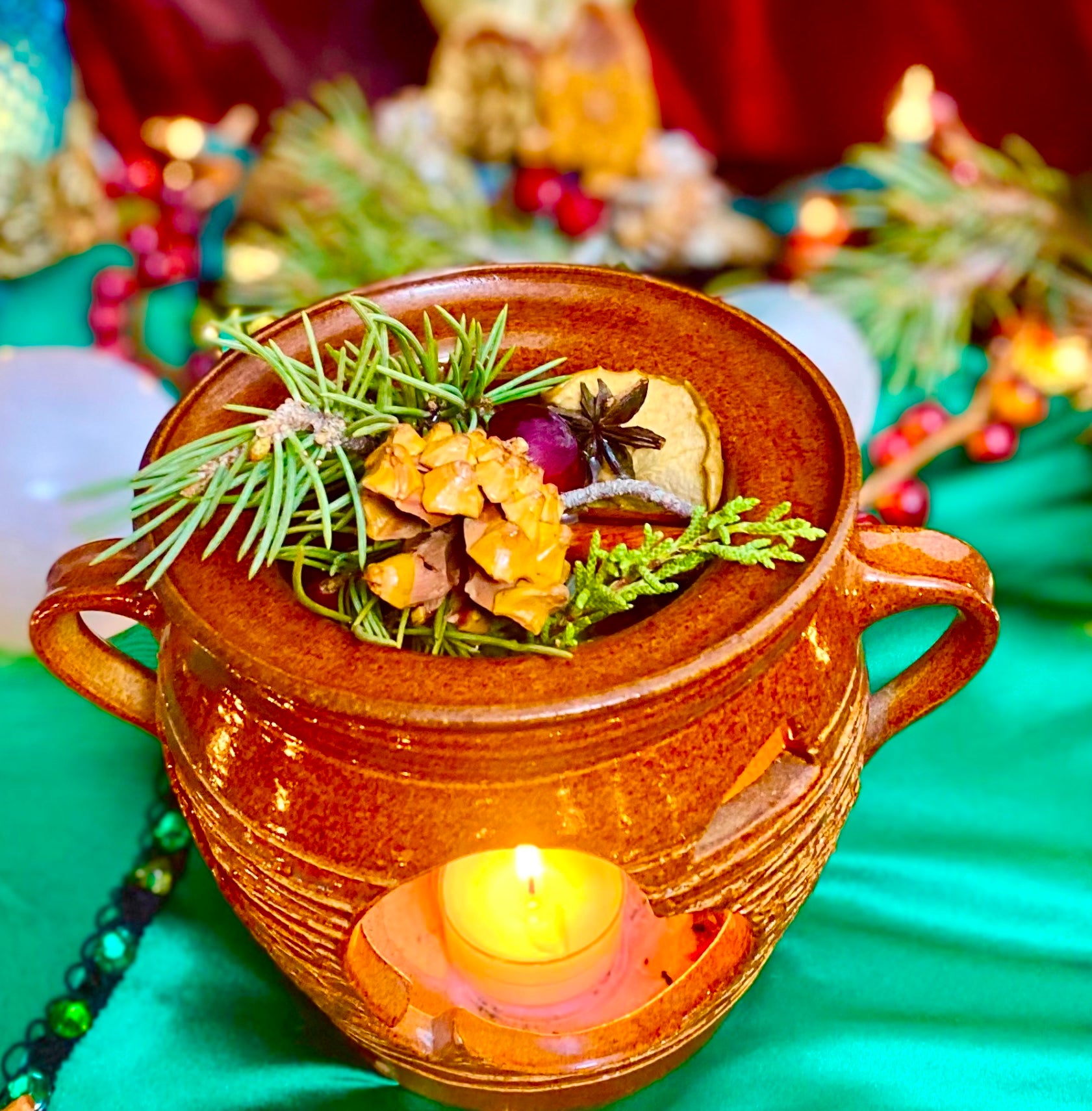Yule Magic Simmer Pot Mix – Cinnamon, Citrus & Seasonal Herbs