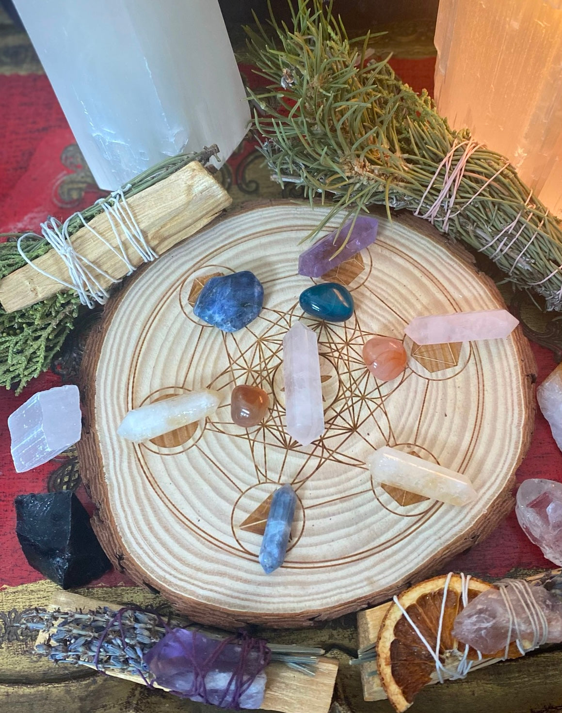 Metatron’s Cube Crystal Grid | Sacred Geometry Energy Grid for Manifestation, Healing & Protection