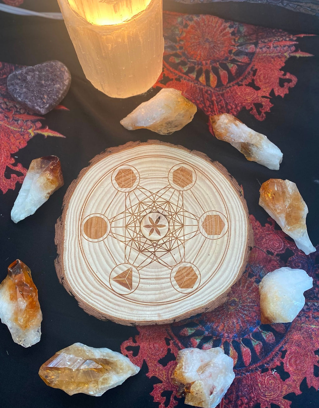 Metatron’s Cube Crystal Grid | Sacred Geometry Energy Grid for Manifestation, Healing & Protection