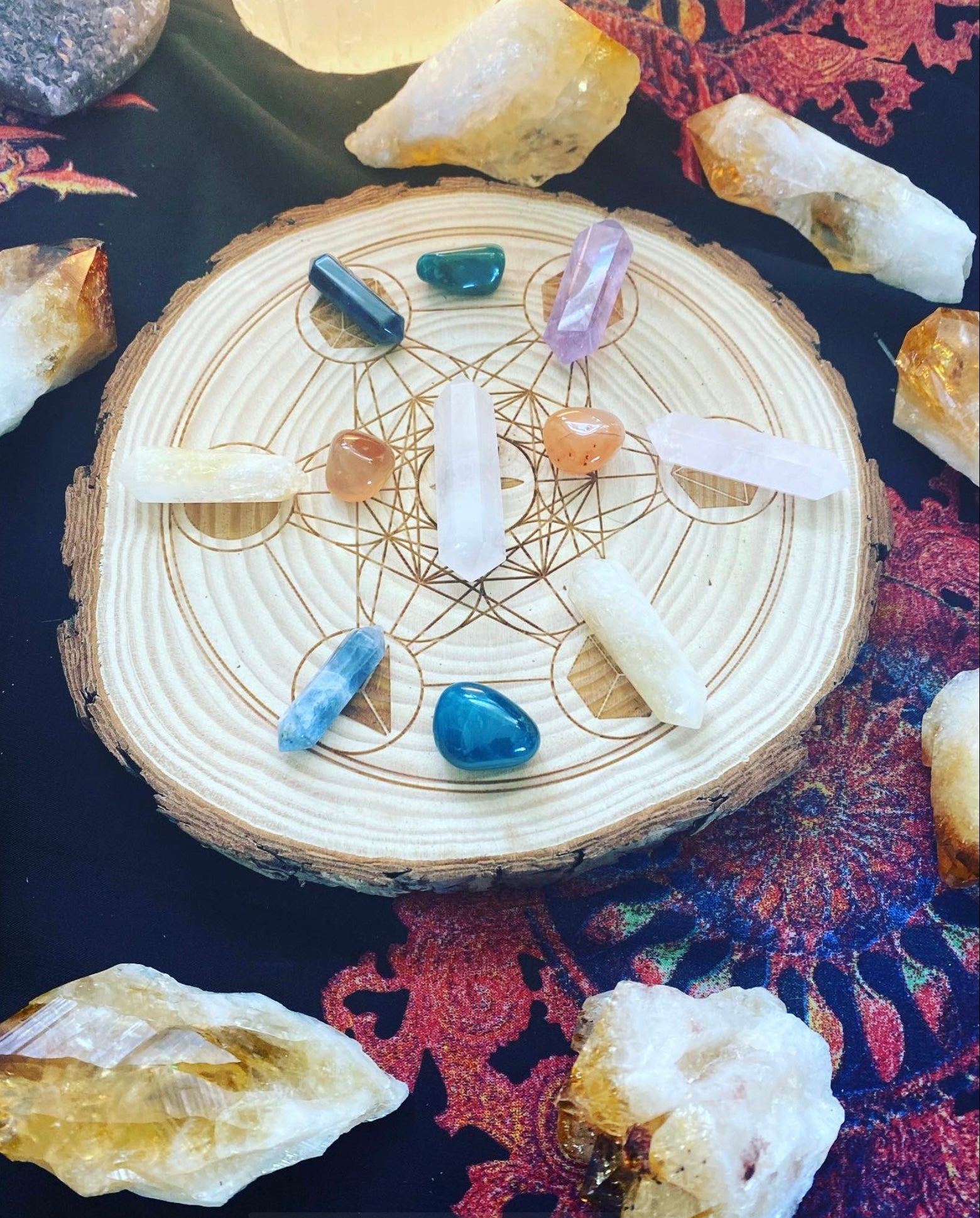 Metatron’s Cube Crystal Grid | Sacred Geometry Energy Grid for Manifestation, Healing & Protection