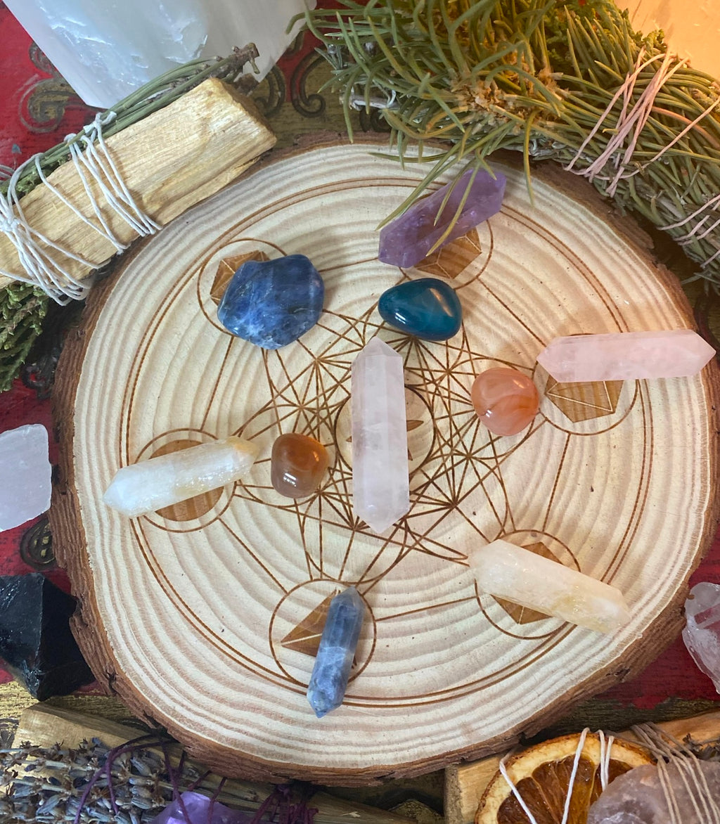 Metatron’s Cube Crystal Grid | Sacred Geometry Energy Grid for Manifestation, Healing & Protection