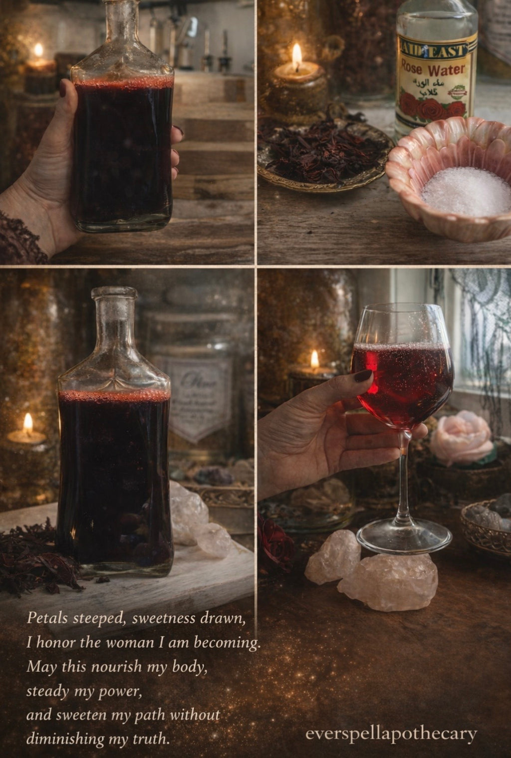 Hibiscus 🌺 Rose 🌹 Tea Blend/ Spell